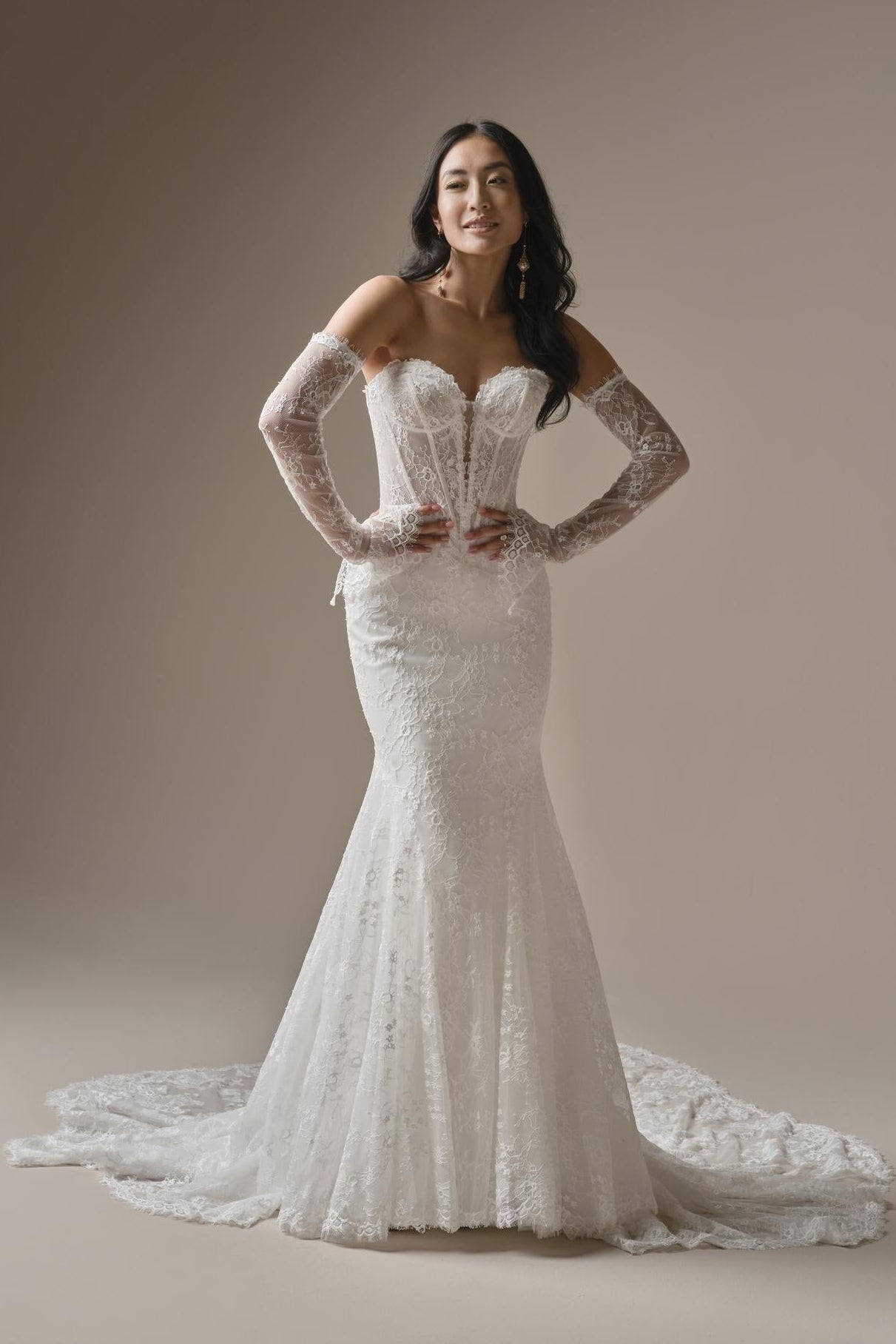 fitted lace wedding dress Bellevue