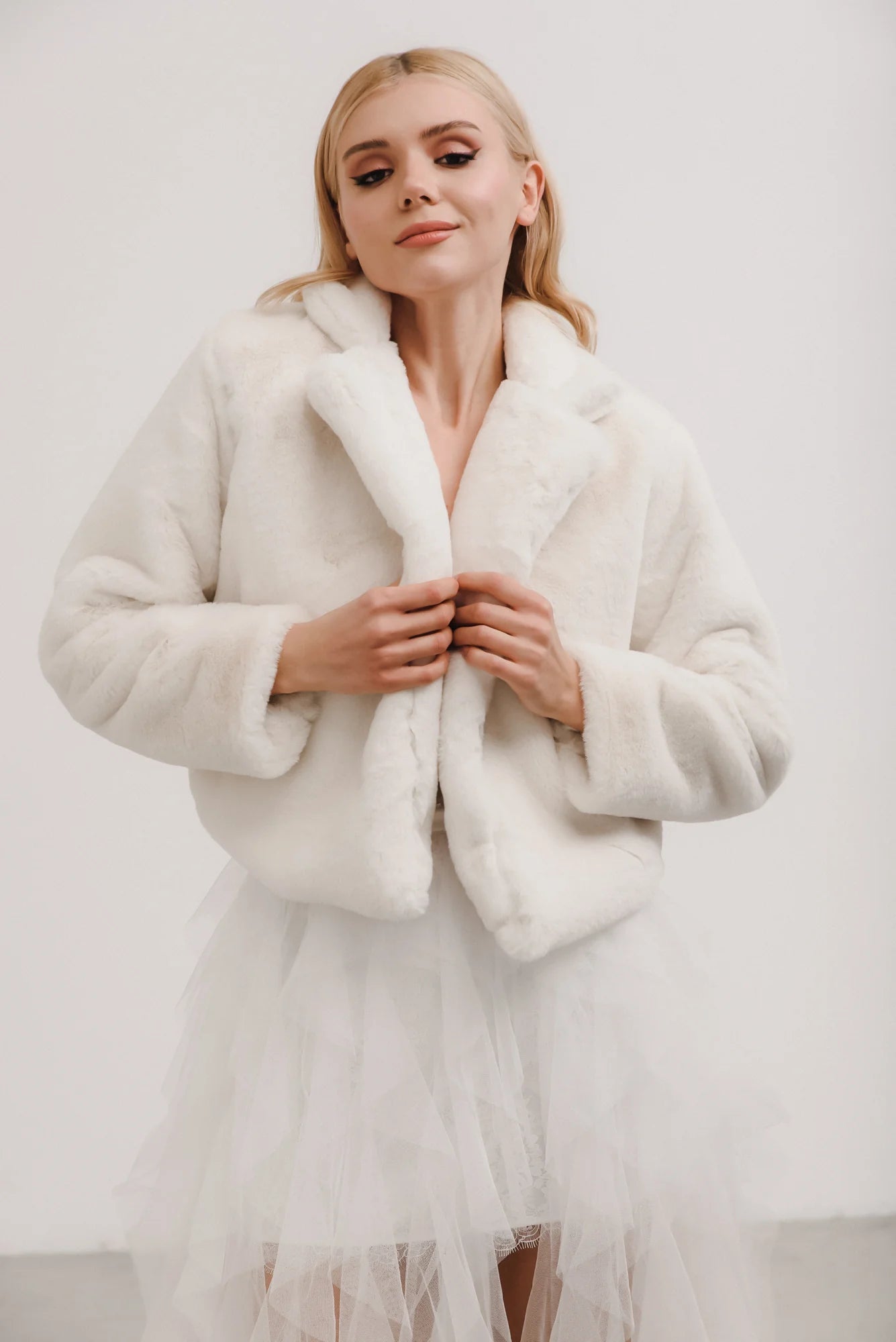 white christmas dresses Storm Faux Fur Jacket