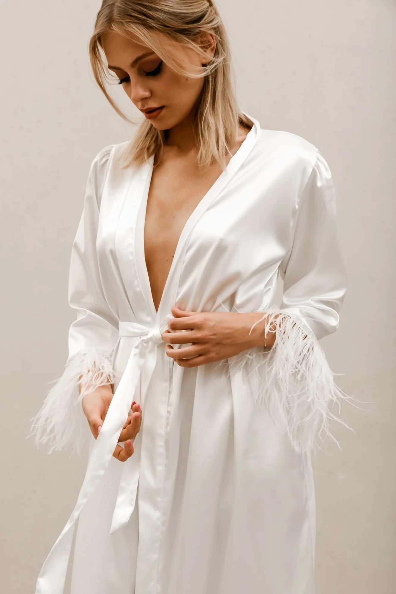 Feather Sleeved Robe