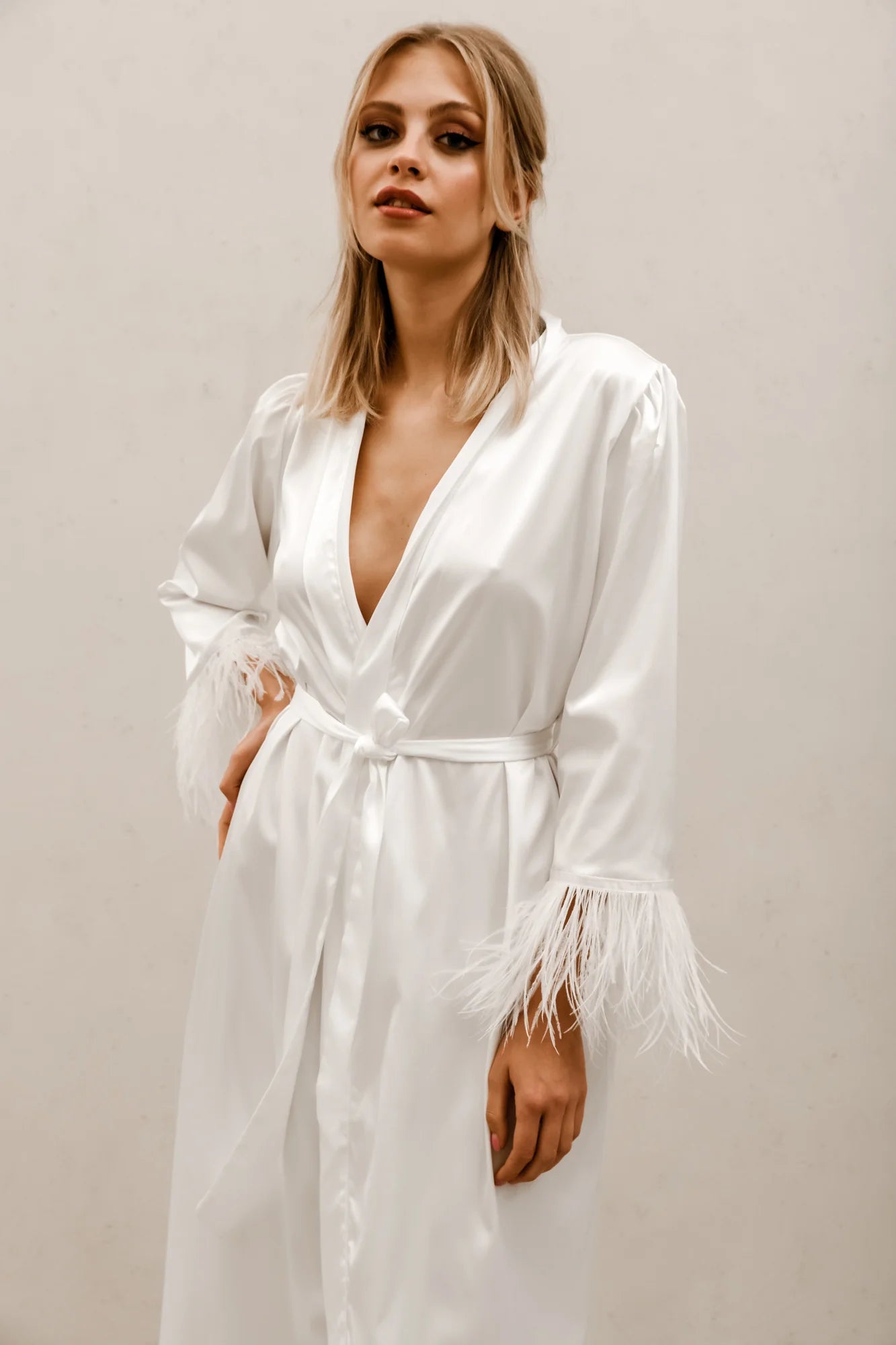 Feather Sleeved Robe