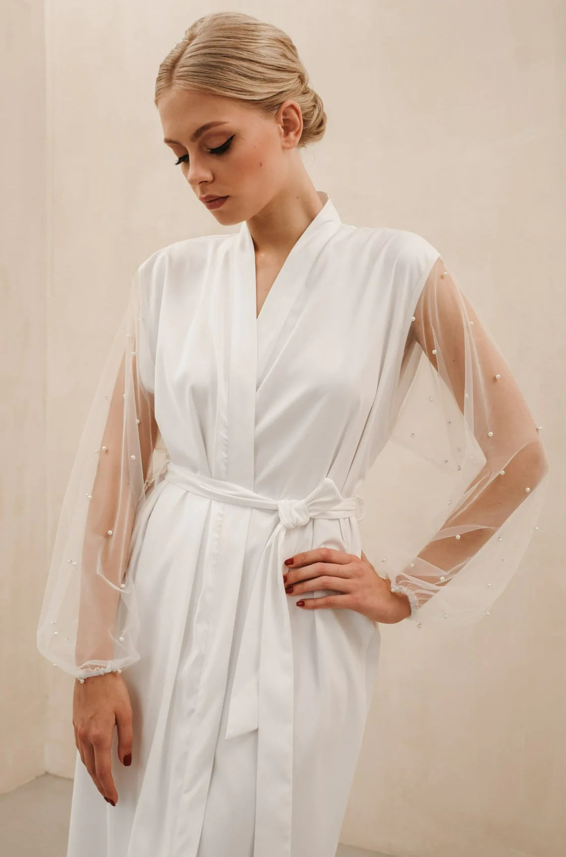 Pearl Sleeved Robe