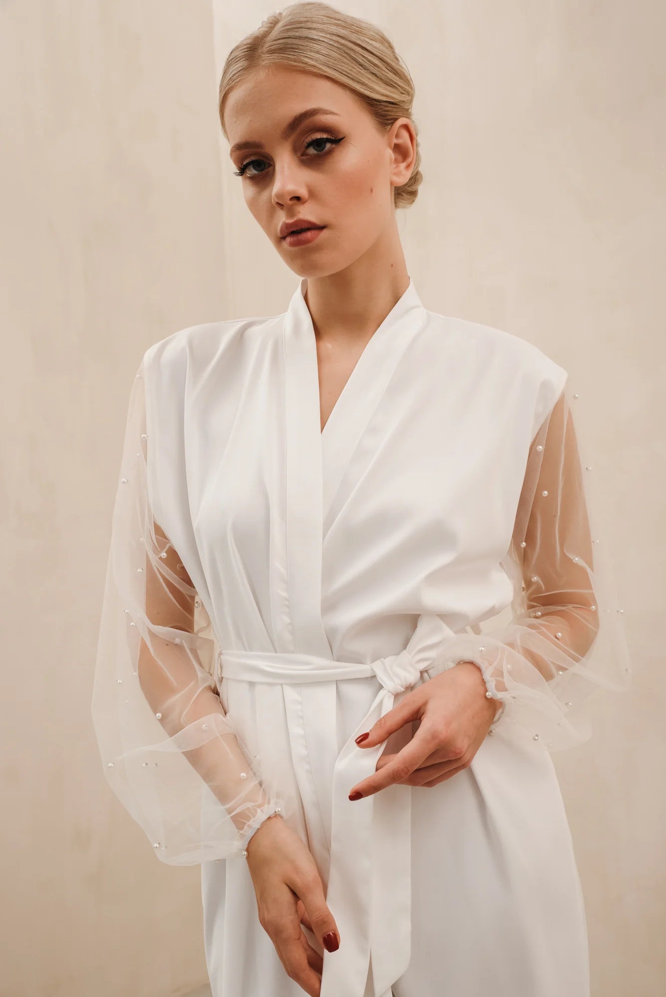 Pearl Sleeved Robe