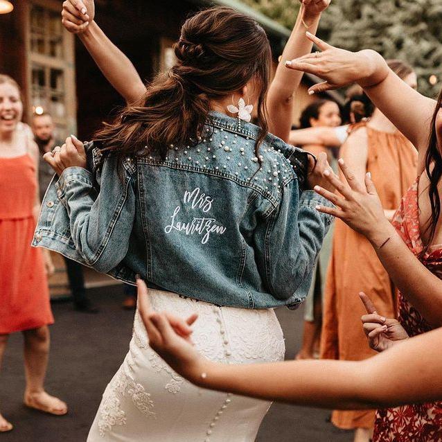 Embroidered Pearl Studded Jacket