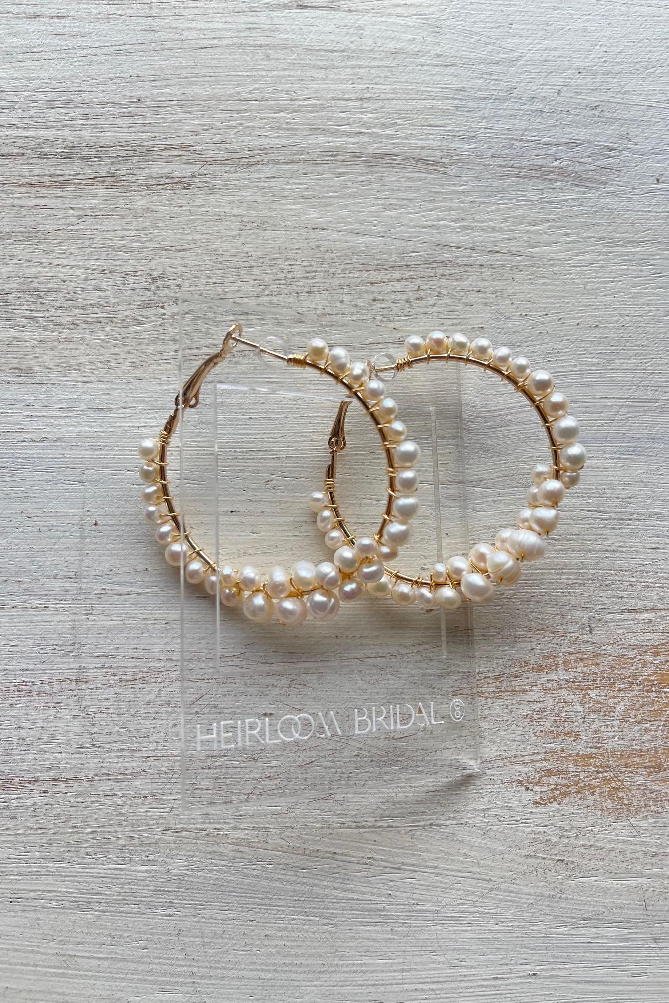 Pearl Hoops